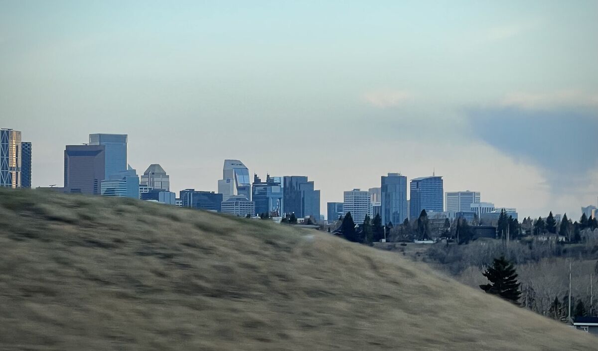 Calgary skyline in April 2022
