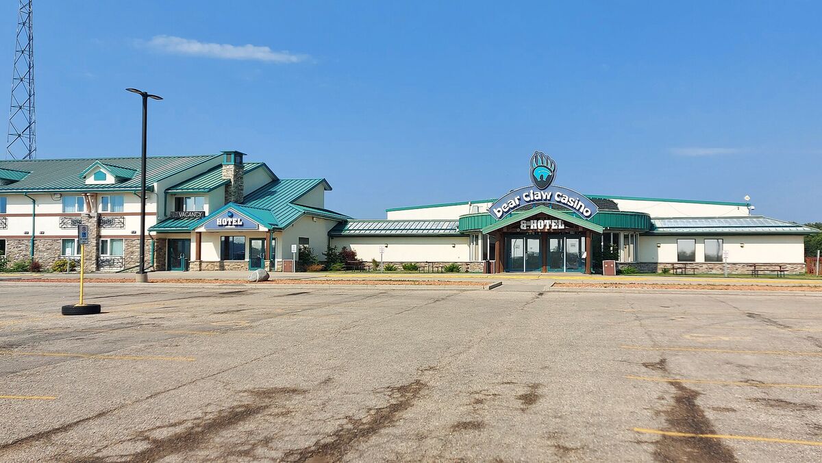Exterior of Bear Claw Casino and Hotel on White Bear First Nation, Saskatchewan