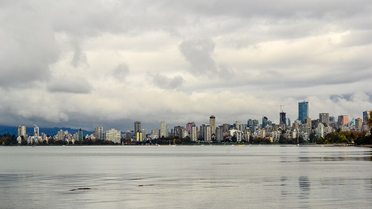 Downtown Vancouver skyline seen from Kitsilano
