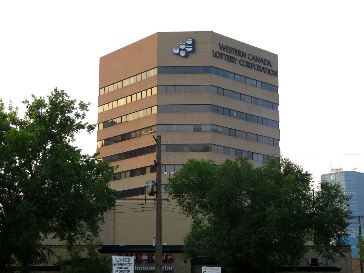 Western Canada Lottery Corporation office tower in Winnipeg
